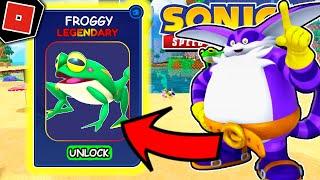 ROBLOX *NEW* How To UNLOCK BIG THE CAT and FROGGY SKINS (SONIC SPEED SIMULATOR)