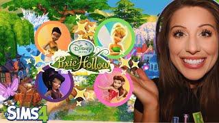 Building a PIXIE HOLLOW FAIRY VILLAGE in the Sims 4 | Part 1