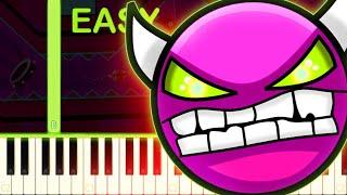 Deadlocked | GEOMETRY DASH LEVEL 20 - EASY Piano Tutorial