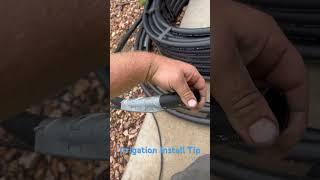 Install tip to get pipe through sleeves #irrigationtech #irrigation