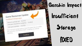 Fix genshin impact insufficient space on disk  insufficient storage space in windows pc/laptop