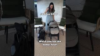 Nuna TRVL vs Joie Nutmeg - which has the better fold? #shorts #nuna #stroller #baby