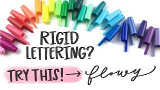 5 Hand Lettering tips for a flowy lettering style (NOT RIGID!)