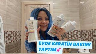 325 tl’ye EVDE KERATİN BAKIM YAPTIM ‍ (BİO KERATİN GOLD )