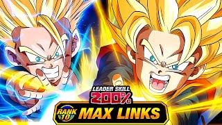 *NEW* BEST TUR IN DOKKAN!! LEVEL 10 LINKS 100% EZA PHY TRUNKS & GOTEN! (DBZ: Dokkan Battle)