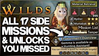 Monster Hunter Wilds - 17 IMPORTANT Missable Unlocks & Side Missions - All Side Quest Guide & More!