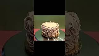 Chocolate Cake Rosette Design #shorts