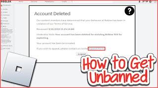 How to Get Account UNBANNED on Roblox! (2024)