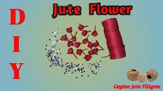 How to make Easy Jute Flower