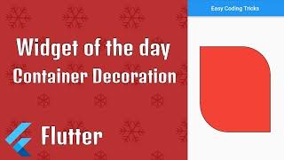 Container Decoration in Flutter