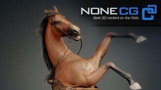 Animated Horse 3D Model by NoneCG