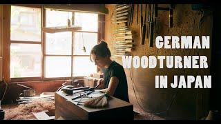 Producing a Cherry Wood Dish on a Japanese Lathe: German Woodturner Living in Japan, Rabea Gebler