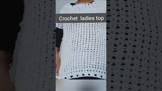 Easy knit/craft: Crochet ladies  Top #shorts #knittingpatterns #shawl #stylish