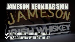 Jameson Neon Bar Sign | Affordable Neon Sign For Your Garage | Buy Yours Now!