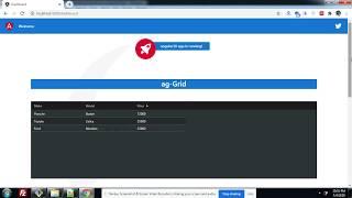 Angular 10 Ag-grid datatable Smart Table Working Example