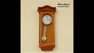 Novellon® Pendulum Clocks, Colonial Mahogany - Japan Quartz with Westminster Chime & Hourly Strike