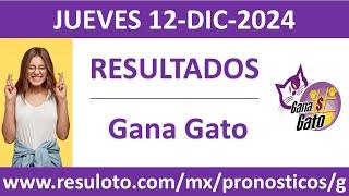 Resultado del sorteo Gana Gato del jueves 12 de diciembre de 2024