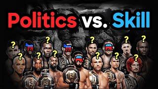 The political ideology of the UFC's top 15
