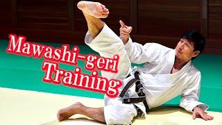 【English ver.】How to practice Mawashi-geri  / Tatsuya Naka（JKA）