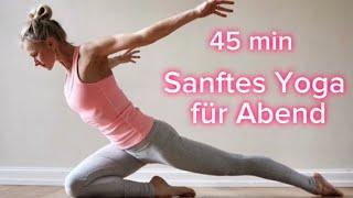 45-minütige sanfte Yoga-Session für den Abend