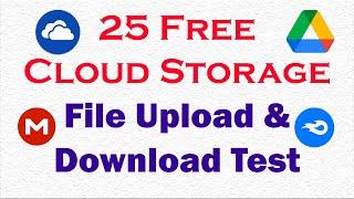 Best 25 Free Cloud Storage Sites Review with Bandwidth File Upload & Download Speed Test| Som Tips