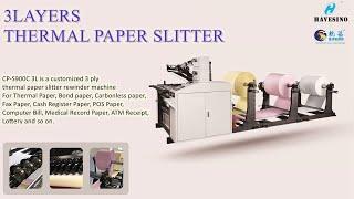 3ply thermal paper slitter rewinder machine