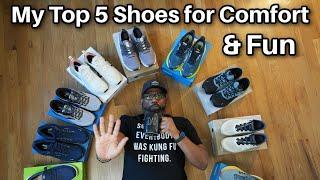 My Top 5 Shoes for Comfort and Fun,... Hoka, ON Cloud, Brooks Running