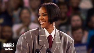 Kelly Rowland Delivers Remarks at a Kamala Harris Rally in Houston, Texas