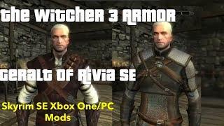 The Witcher 3 Armor - Geralt Of Rivia SE Skyrim SE Xbox One/PC Mods