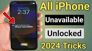 iphone unavailable lock screen fixed || iphone unavailable fix || 2024