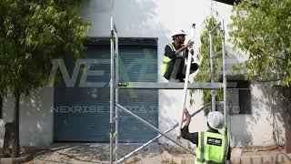 Narrow Width Scaffold Tower Assembly Video | Nexrise India Infra