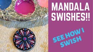 Mandala Swishes - see how I swish for dot mandala art