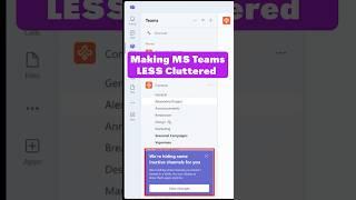 Clean up your Microsoft Teams! #shorts
