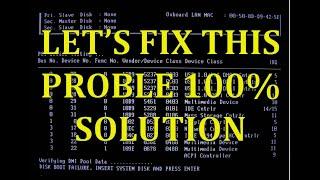 DISK BOOT FAILURE INSERT SYSTEM DISK AND PRESS ENTER 100% FIX IT