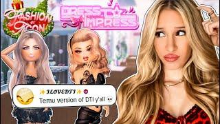 Is this NEW FASHION GAME MAKING FUN of DRESS TO IMPRESS?