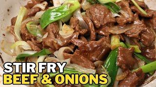 Stir Fry Beef and Onion (Super Juicy at Tender) - Easy Filipino Recipe