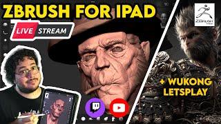 Zbrush for Ipad Livestream Q&A + Black Myth Wukong Lets Play!