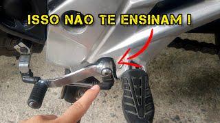 DICA RÁPIDA DE COMO TIRAR FOLGA DO PEDAL DE MARCHA DA MOTO