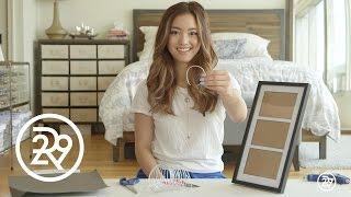 DIY Minimalistic Wall Art Tutorial | Hangtime With Jenn Im | Refinery29