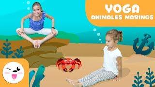 YOGA para niños - Las posturas de los animales del mar - Tutorial para practicar yoga