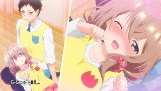 Shiori takes different poses on Shinozaki | My Tiny Senpai EP 10