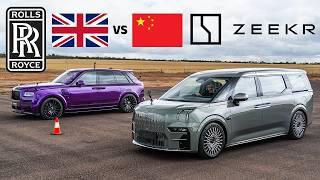 V12 vs EV: Zeekr 009 vs Rolls-Royce Cullinan Mansory drag race! China vs UK