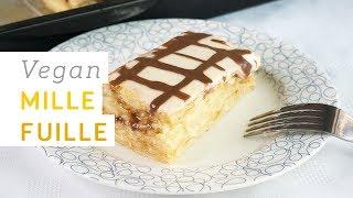 Vegan mille feuille recipe - super easy with home-made vegan custard