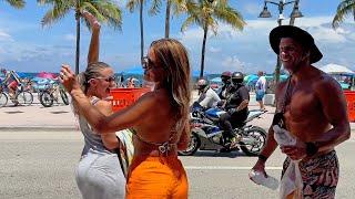 【4K】𝐖𝐀𝐋𝐊  FORT LAUDERDALE  ️ Beach  USA   walking tour ! MIAMI