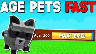 FASTEST METHOD To LEVEL UP PETS in GROW A GARDEN! ROBLOX