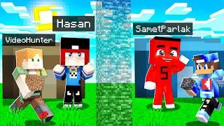 HASANI MİNİ YAPI KAPIŞMASINDA PRO PARKURCU İLE TROLLEDİM !! - Minecraft