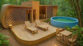 I Built a Private Bamboo House and Pools in 191 Days – [Start to Finish]