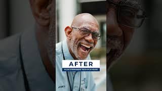 He Got A NEW Smile In Just 24 Hours?!  Permanent Teeth Transformation  #shorts