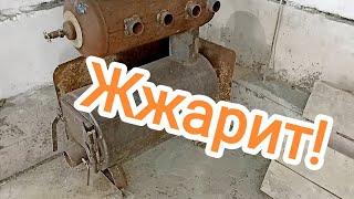 Буржуйка в гараж, Жарит ОГОНЬ 