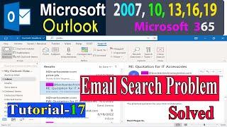 How to Rebuild Your Search Index on Microsoft Outlook| How to Fix Outlook Search Problems|